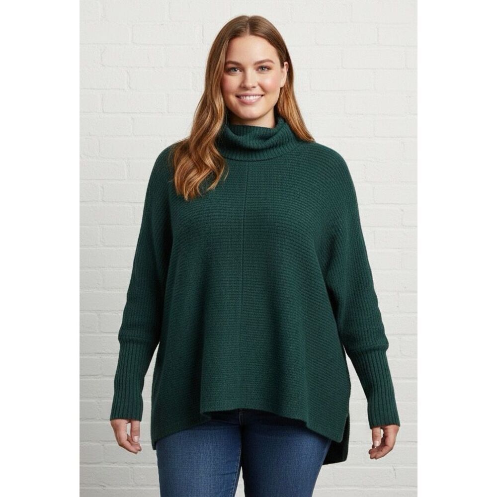 Vince Camuto Turtleneck Green knit sweater size large